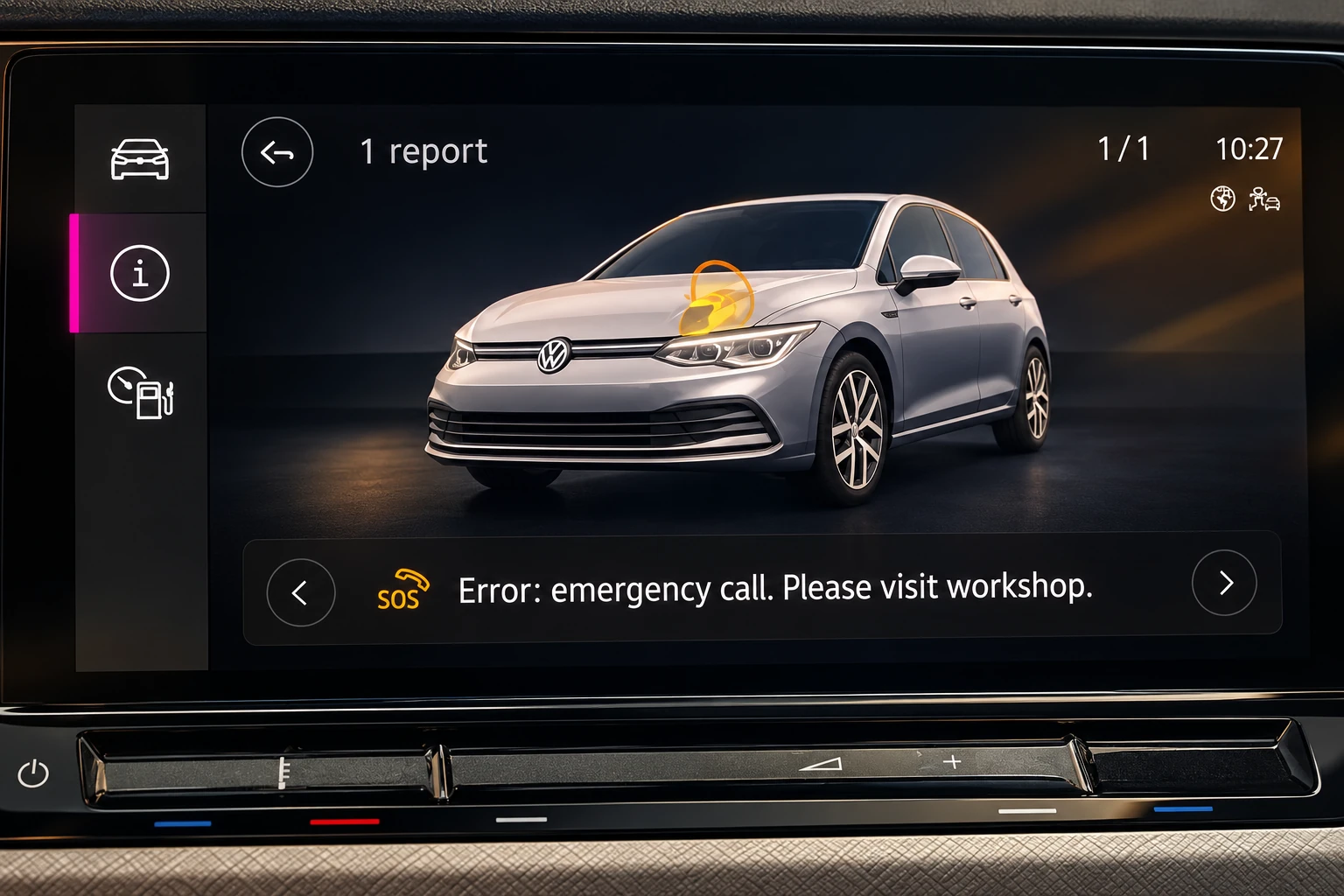SOS Fault Repair in the workshop